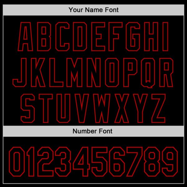 Custom Black Red 3D Pattern Design Rave Halloween Skull Authentic Baseball Jersey