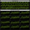 Custom Black Neon Green 3D Pattern Design Rave Animal Cat Authentic Baseball Jersey