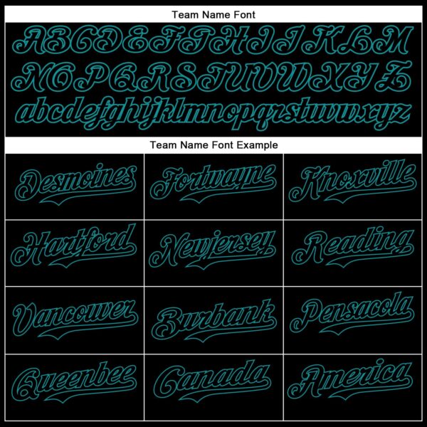 Custom Black Teal 3D Pattern Design Vintage Tattoos Authentic Baseball Jersey