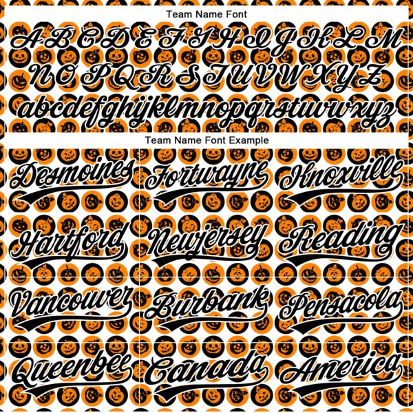 Custom White Orange-Black 3D Halloween Authentic Baseball Jersey