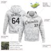 Custom Stitched Camo Black-White 3D Arctic Camouflage Sports Pullover Sweatshirt Salute To Service Hoodie