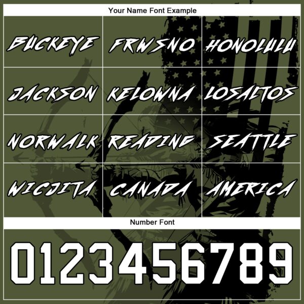 Custom Olive White-Black 3D American Flag And Bow Hunter Hunting Sports Pullover Sweatshirt Hoodie