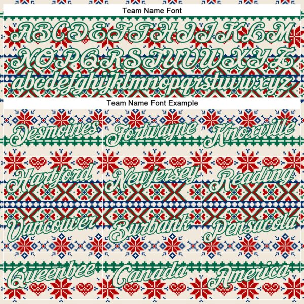 Custom Stitched Cream Red-White 3D Christmas Sports Pullover Sweatshirt Hoodie