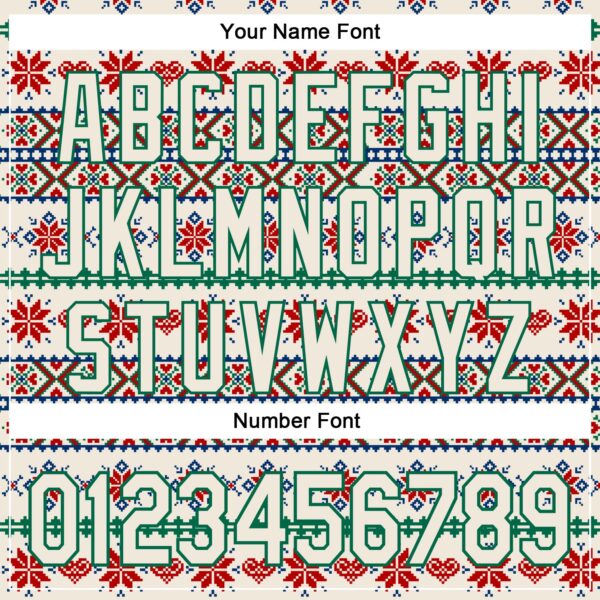 Custom Stitched Cream Red-White 3D Christmas Sports Pullover Sweatshirt Hoodie