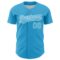 Custom Sky Blue White 3D Love Heart Valentine's Day Authentic Baseball Jersey