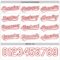 Custom White Red 3D Love Heart Valentine's Day Authentic Baseball Jersey