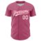 Custom Pink White-Neon Pink 3D Love Heart Valentine's Day Authentic Baseball Jersey