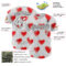Custom White Black 3D Love Heart Valentine's Day Authentic Baseball Jersey
