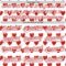 Custom White Red 3D Love Heart Valentine's Day Authentic Baseball Jersey