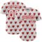 Custom White Red 3D Love Heart Valentine's Day Authentic Baseball Jersey
