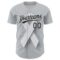 Custom Gray Black White 3D Lung Cancer Ribbon Authentic Baseball Jersey