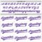 Custom White Purple 3D Pancreatic Cancer Ribbon Authentic Baseball Jersey