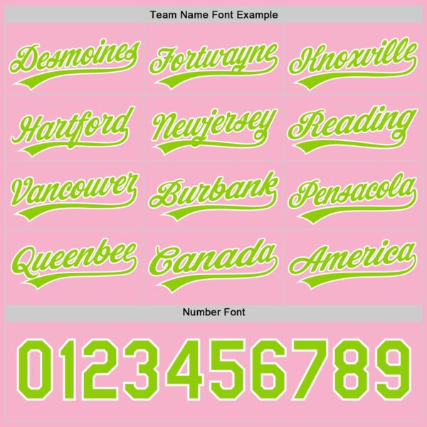 Custom Light Pink Neon Green Red-Kelly Green 3D Funny Christmas Authentic Baseball Jersey