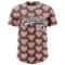 Custom Brown White-Black 3D Love Heart Valentine's Day Authentic Baseball Jersey