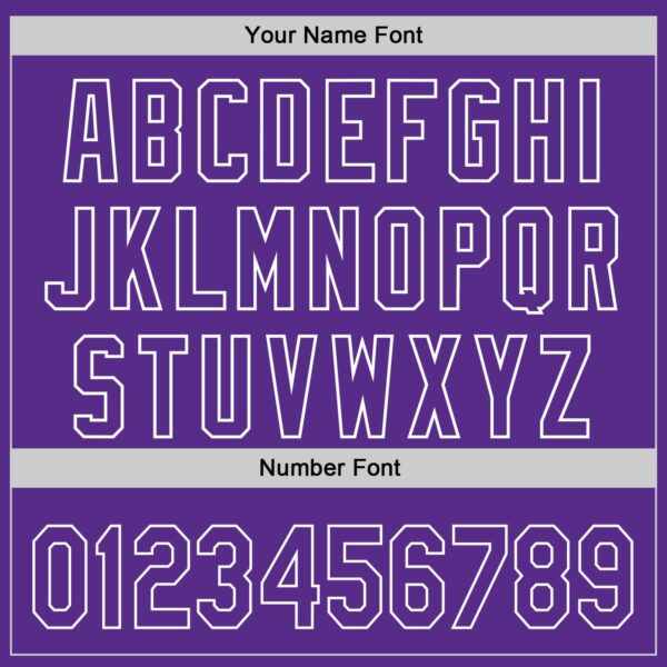 Custom Purple White 3D Gastric Cancer Ribbon Authentic Baseball Jersey