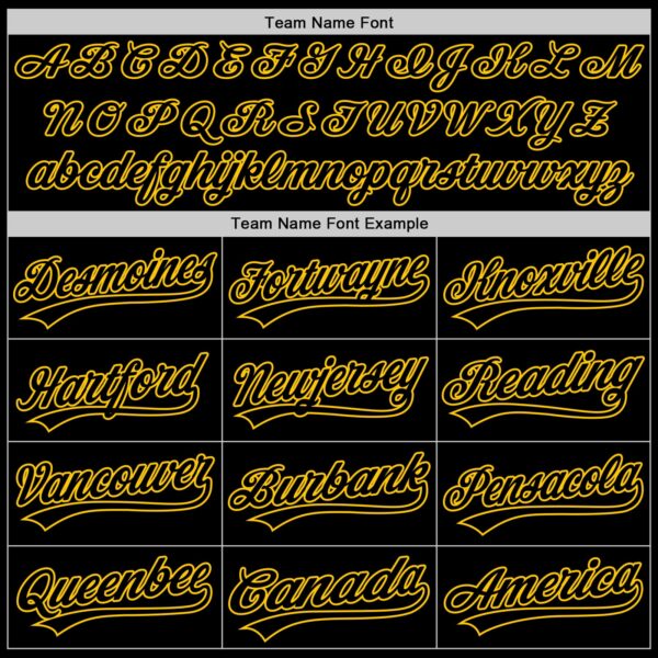 Custom Black Yellow 3D Childhood Cancer Gold Ribbon Authentic Baseball Jersey