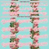 Custom Ice Blue Medium Pink-White 3D Tropical Hawaii Plant And Flamingo Authentic Baseball Jersey