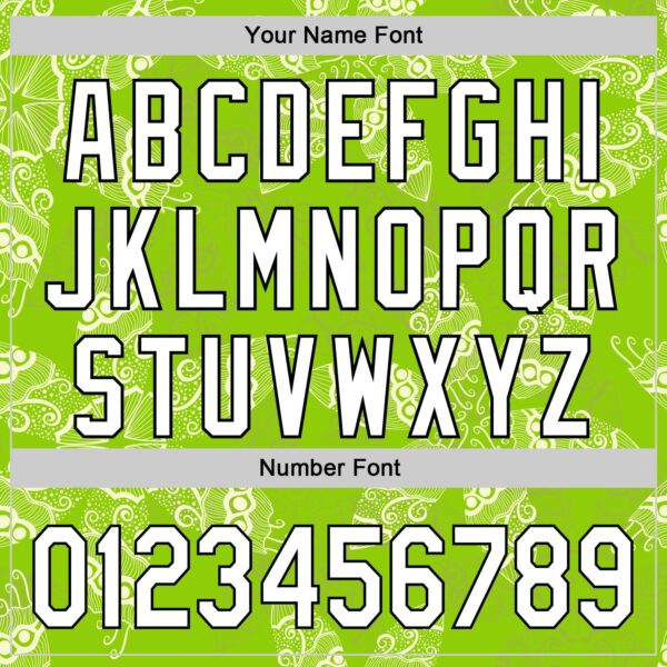 Custom Neon Green White-Black 3D Tropical Hawaii Jungle Plant Authentic Baseball Jersey