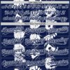 Custom Navy White 3D Tropical Hawaii Leaves And Flower Authentic Baseball Jersey