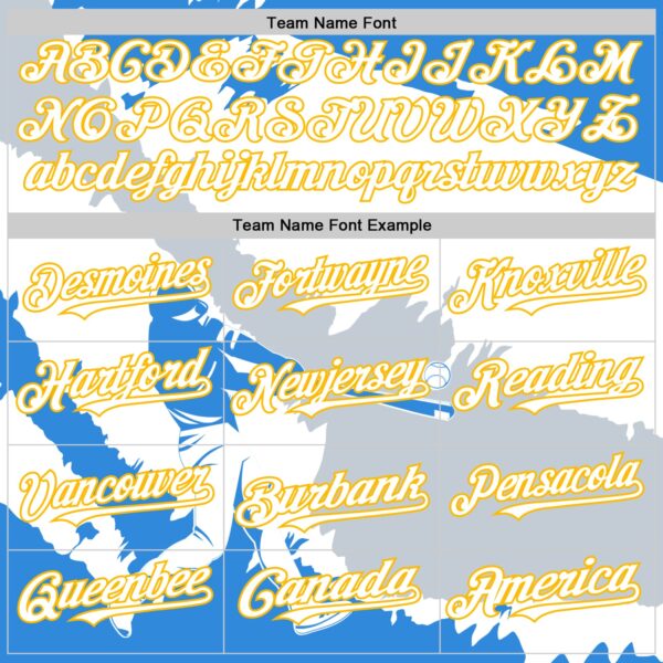 Custom Electric Blue Gold-Silver 3D Nicaragua Nicaraguan Flag Authentic Baseball Jersey