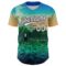Custom Green White-Black 3D Syntetyc Lotus Pond Spirit Authentic Baseball Jersey
