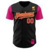 Custom Sky Blue Hot Pink-Light Yellow 3D Revzzz Home Alone Authentic Baseball Jersey