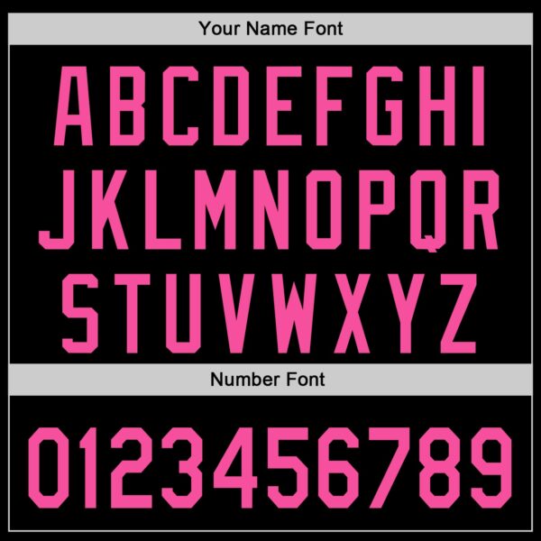 Custom Black Pink 3D Revzzz Half Masked Authentic Baseball Jersey