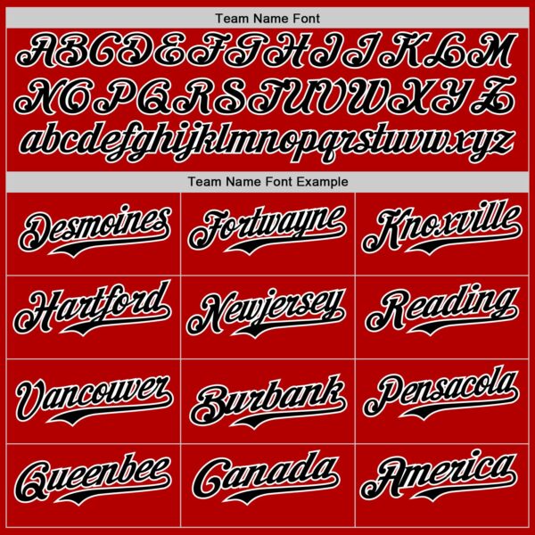 Custom Red Black-White 3D Revzzz Screw-U Authentic Baseball Jersey