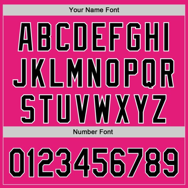 Custom Hot Pink Black-White 3D Revzzz Good Sandwitch Authentic Baseball Jersey