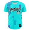 Custom Ice Blue Black-White 3D Revzzz Price Tag Authentic Baseball Jersey