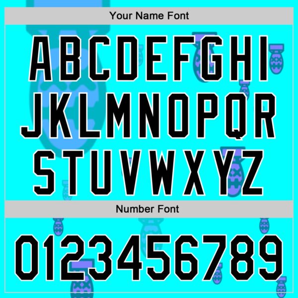 Custom Ice Blue Black-White 3D Revzzz Price Tag Authentic Baseball Jersey