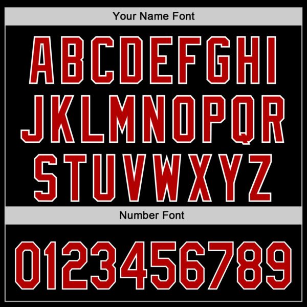 Custom Black Red-White 3D Revzzz Da Revzzz Authentic Baseball Jersey