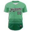 Custom Pea Green Black-White 3D Revzzz Greena Authentic Baseball Jersey