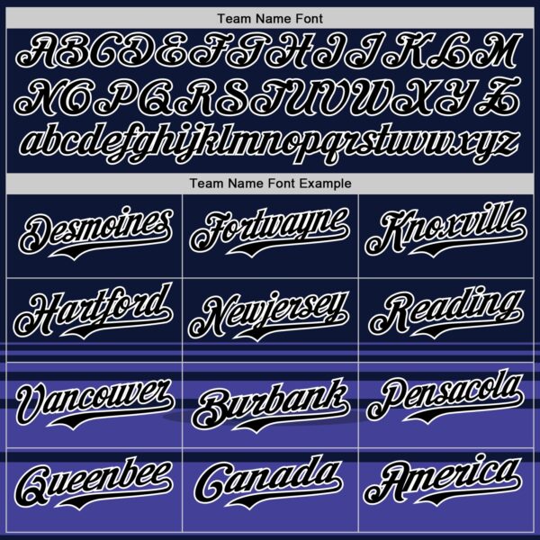 Custom Navy Black-White 3D Revzzz Little Spikey Authentic Baseball Jersey