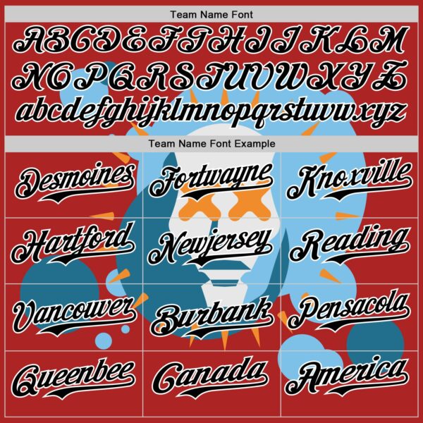 Custom Red Black-White 3D Revzzz Dae Authentic Baseball Jersey