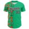 Custom Green Black-White 3D Emi Bee Butterfly Flower Authentic Baseball Jersey