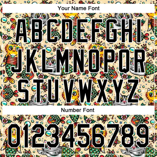 Custom Cream Black-White 3D Emi Bee Purrmaids Authentic Baseball Jersey