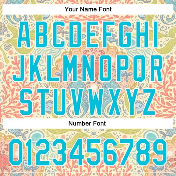 Custom Cream Lakes Blue-White 3D Emi Bee Seahorse Symphony Authentic Baseball Jersey