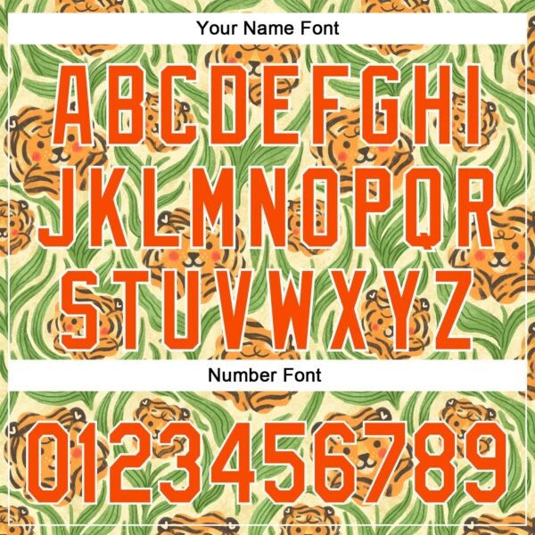 Custom Cream Orange-White 3D Emi Bee Tiger Lilies Authentic Baseball Jersey