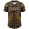 Custom Brown Cream 3D Emi Bee Woodland Moonlight Authentic Baseball Jersey