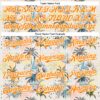 Custom Cream Bay Orange-White 3D Hawaii Tropical Palm Tree Authentic Baseball Jersey