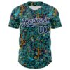 Custom Navy White 3D Hawaii Tropical Jungle Bird Authentic Baseball Jersey