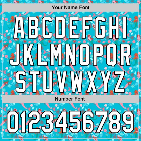 Custom Lakes Blue White-Black 3D Hawaii Ocean Creature Authentic Baseball Jersey