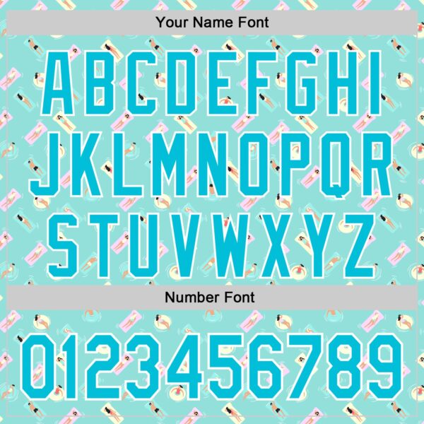 Custom Ice Blue Lakes Blue-White 3D Hawaii Beach Holiday Authentic Baseball Jersey