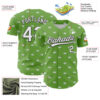 Custom Green White-Black 3D Hawaii Fruit Lemon Authentic Baseball Jersey