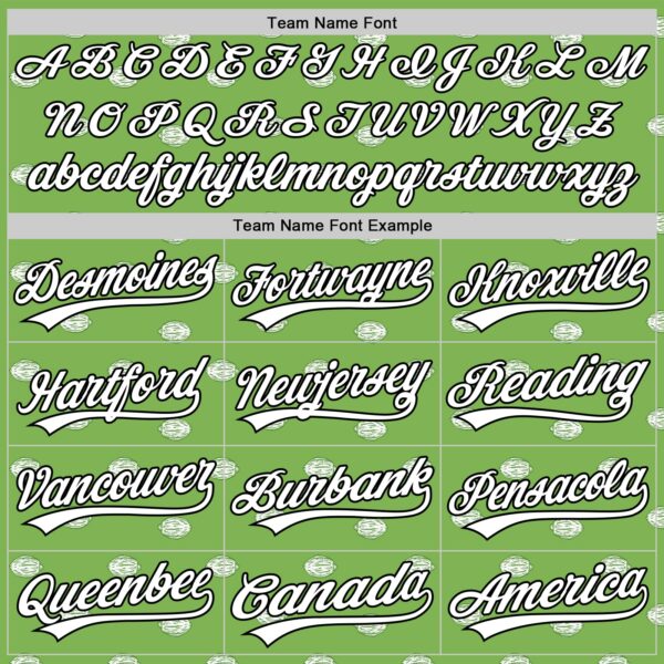 Custom Green White-Black 3D Hawaii Fruit Lemon Authentic Baseball Jersey