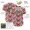 Custom Pink Black-Cream 3D Ambartive Butterfly Pattern Authentic Baseball Jersey