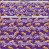 Custom Purple White 3D Pattern Design Foodie Fast Food Hot Dog Authentic Baseball Jersey