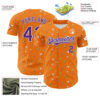 Custom Bay Orange Purple-White 3D Pattern Design Foodie Fast Food Cheese Pizza Dessert Ice Cream Authentic Baseball Jersey