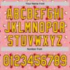 Custom Medium Pink Yellow-Black 3D Pattern Design Foodie Food Fruit Apple Authentic Baseball Jersey